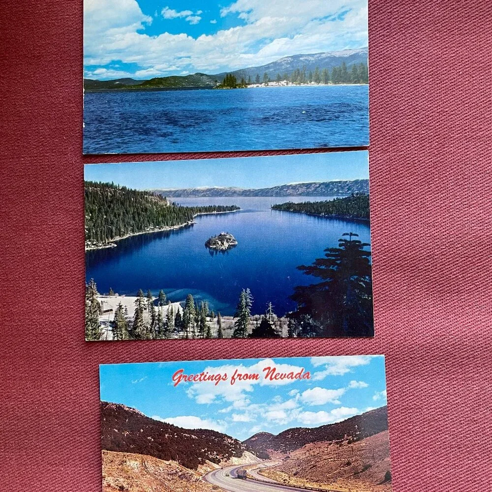 Vintage Lot of 9 Postcards from Nevada and California